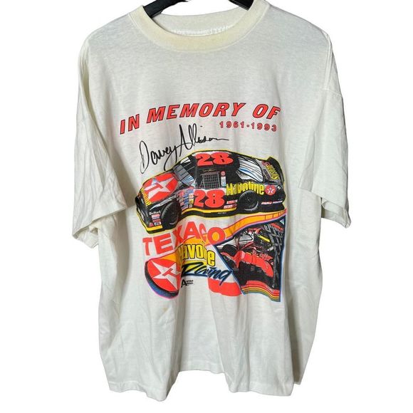 VTG 1993 Nascar Davey Allison T Shirt USA XXL - Picture 1 of 5